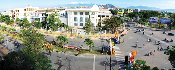 Một góc Tp. Phan Rang - Tháp Chàm. Ảnh: Trung Hoàng