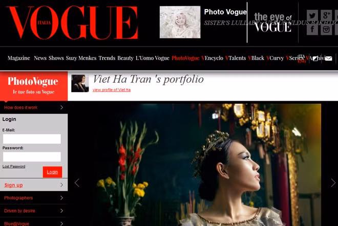 Mẫu Việt diện váy dát vàng ấn tượng trên Vogue