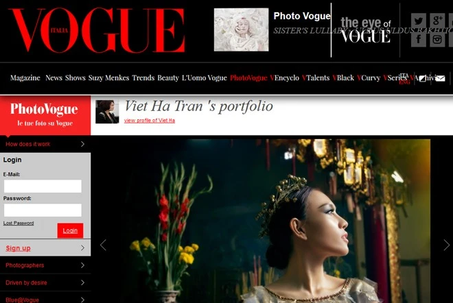 Mẫu Việt diện váy dát vàng ấn tượng trên Vogue