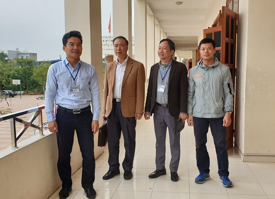 Đoàn công tác kiểm tra tại THPT Hải An Đoàn công tác kiểm tra tại THPT Hải An