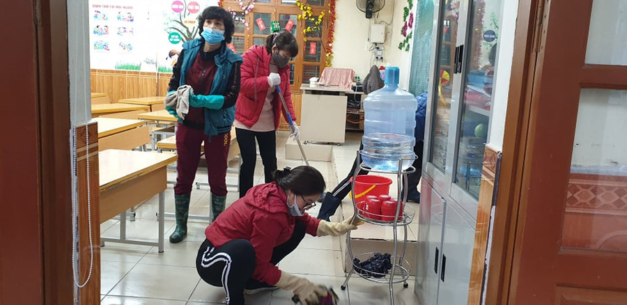Hải Phòng: Nhiều trường học chủ động khử khuẩn phòng dịch corona