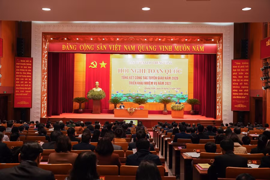Hội nghị toàn quốc tổng kết công tác tuyên giáo năm 2020 diễn ra ngày 30/12 tại TP Hạ Long, tỉnh Quảng Ninh