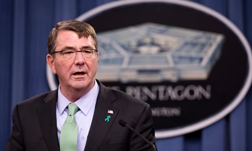 Bộ trưởng Quốc phòng Mỹ Ashton Carter. Ảnh: AP.
