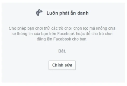 Cách chặn game tự động chia sẻ thông báo lên Facebook