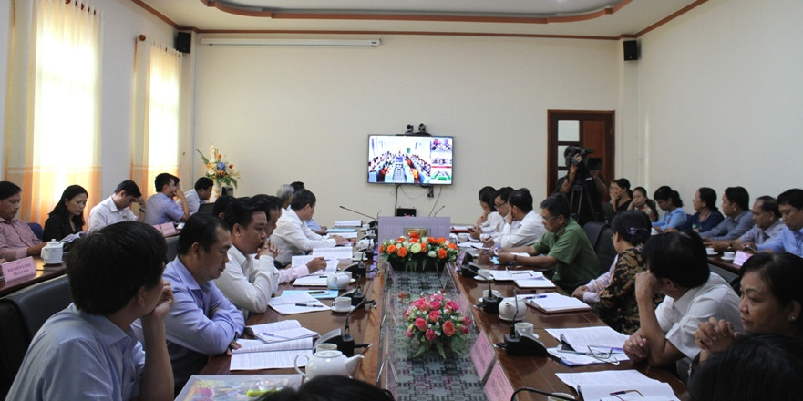 Buổi lễ tổ chức trực tuyến với các đơn vị thuộc 9 quận, huyện của thành phố