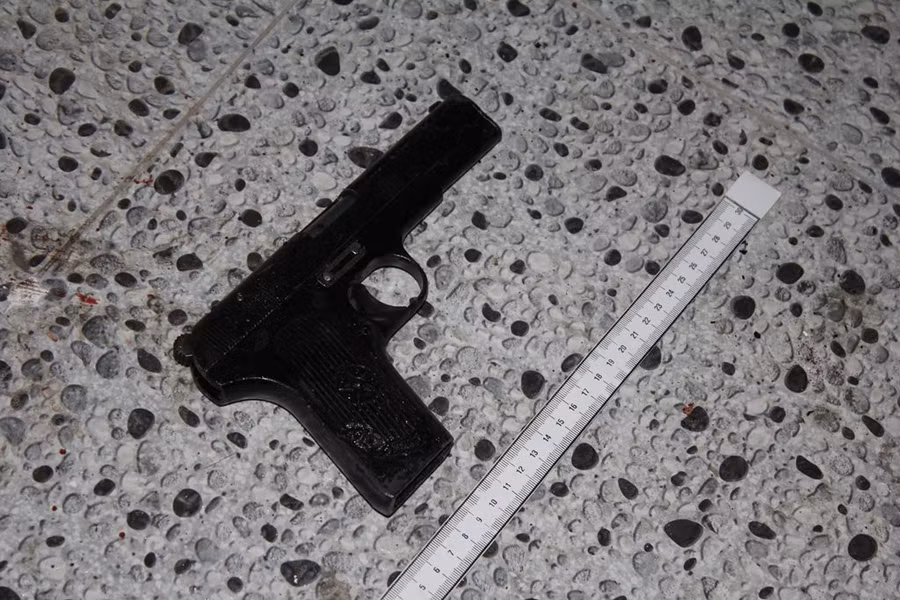 Khẩu súng được phát hiện và thu giữ. Ảnh: CACC.