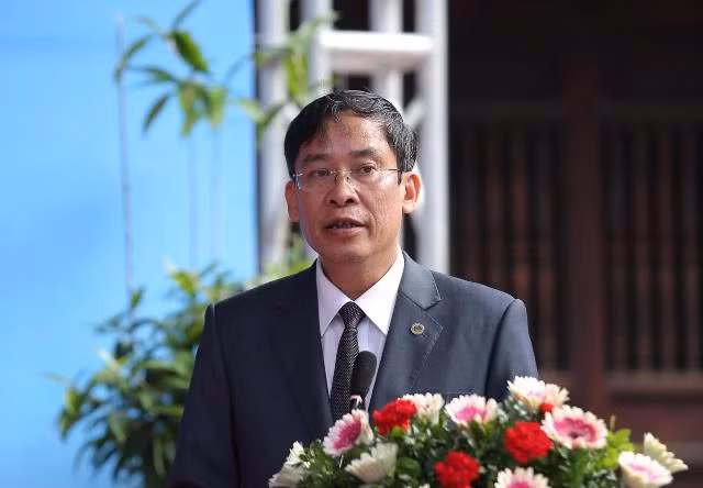 Ông Vũ Minh Đức - Chủ tịch Công đoàn Giáo dục Việt Nam phát biểu