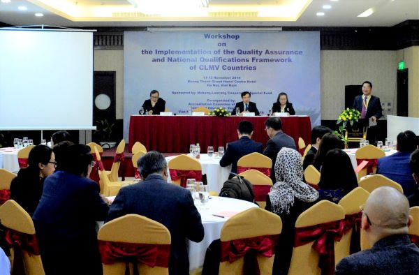 Hội thảo về triển khai công tác bảo đảm chất lượng và khung trình độ quốc gia của các nước CLMV. Hội thảo về triển khai công tác bảo đảm chất lượng và khung trình độ quốc gia của các nước CLMV.