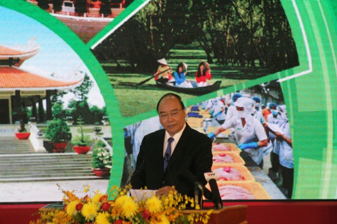 Thủ tướng Nguyễn Xuân Phúc phát biểu tại Hội nghị Xúc tiến đầu tư An Giang.