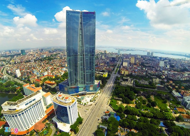 Hà Nội hiện đại nhìn từ trên cao