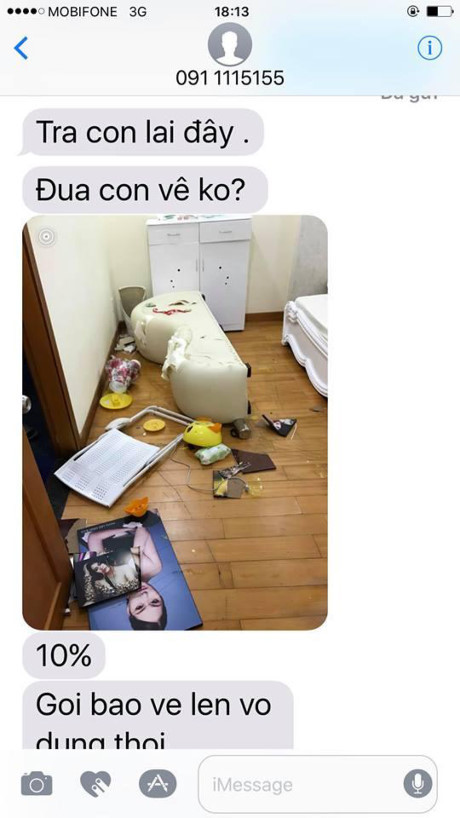 Bảo Duy đập phá tài sản, dọa đốt nhà ép Phi Thanh Vân trả con trai - Ảnh 7 Bao Duy dap pha tai san, doa dot nha ep Phi Thanh Van tra con trai - Anh 7