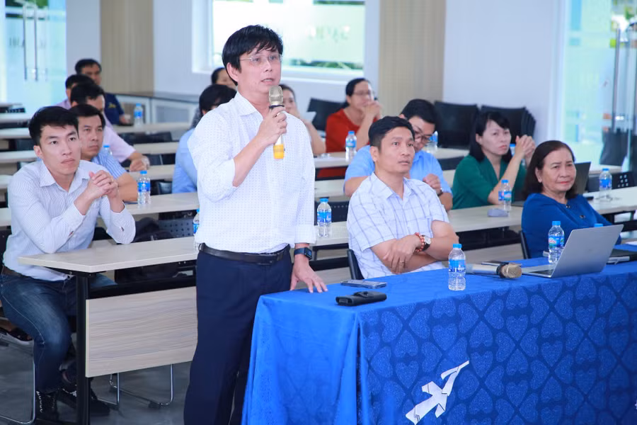 Điểm cầu Trường Đại học Lạc Hồng (Đồng Nai). Ảnh: NTCC