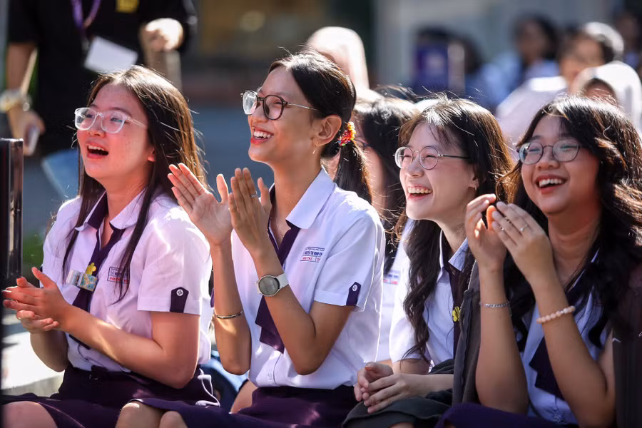 Học sinh Trường THPT Nguyễn Thị Minh Khai (TPHCM). Ảnh minh họa: INT