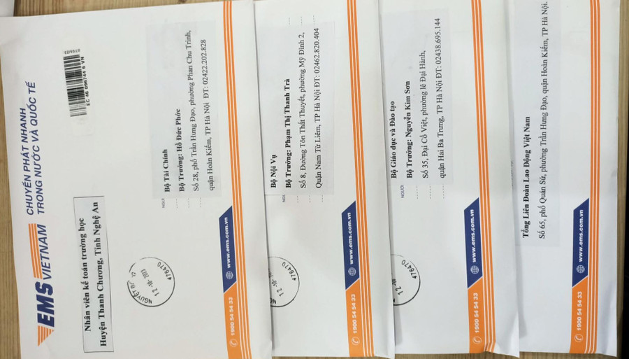 Tâm thư của đội ngũ nhân viên kế toán trường học gửi các ban ngành chức năng. Ảnh: NVCC Tâm thư của đội ngũ nhân viên kế toán trường học gửi các ban ngành chức năng. Ảnh: NVCC