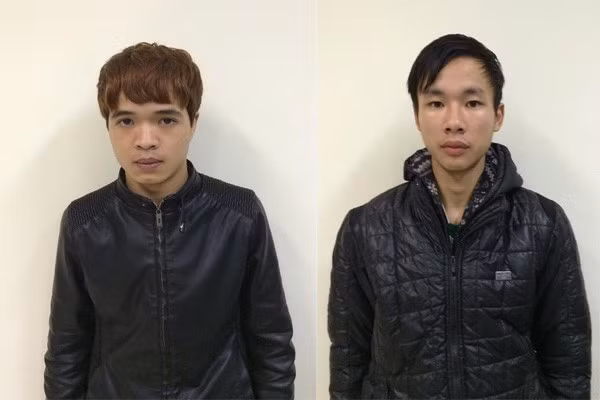 Hiến và Thành tại cơ quan công an.