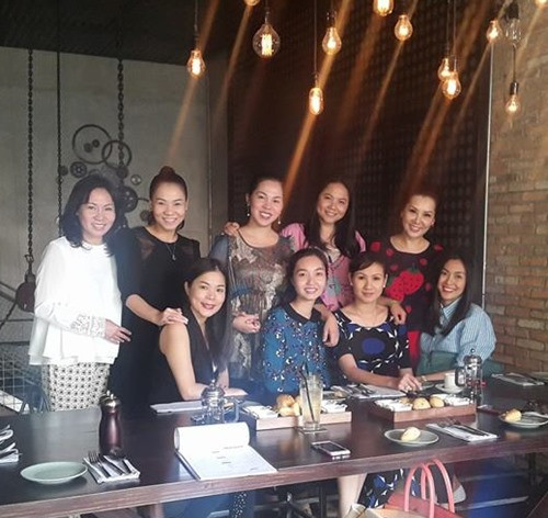 Hà Tăng giấu bụng bầu khi tiếp đón Thu Minh - 10