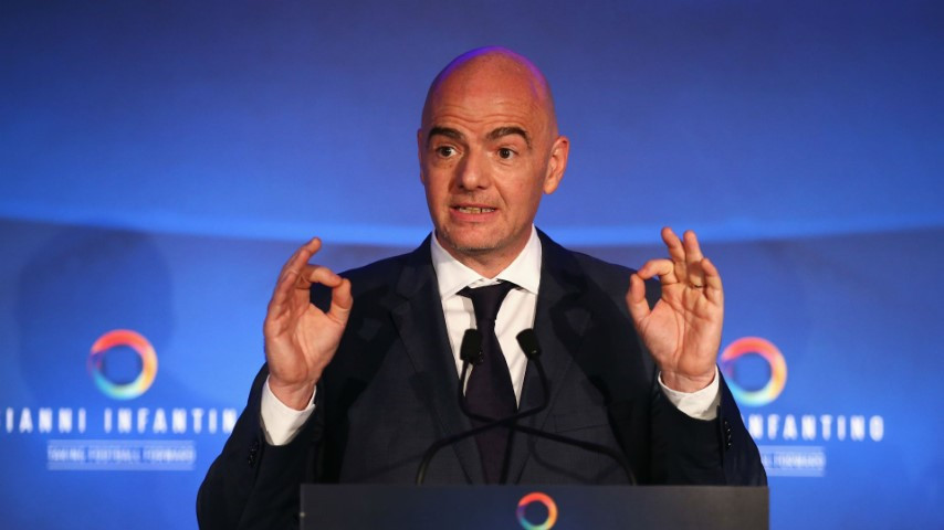 Chủ tịch LĐBĐ thế giới Gianni Infantino. Chủ tịch LĐBĐ thế giới Gianni Infantino.