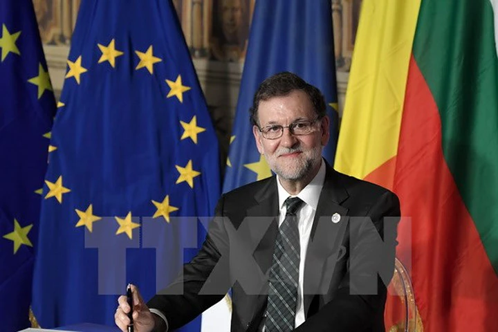 Thủ tướng Tây Ban Nha Mariano Rajoy Brey. (Nguồn: AFP/TTXVN)