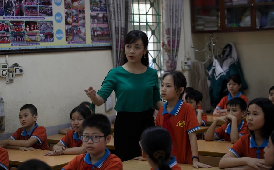 Chương trình GDPT 2018 bước sang năm thứ 4 với những đổi mới về phương pháp, hình thức tổ chức dạy học. Ảnh: Thế Đại