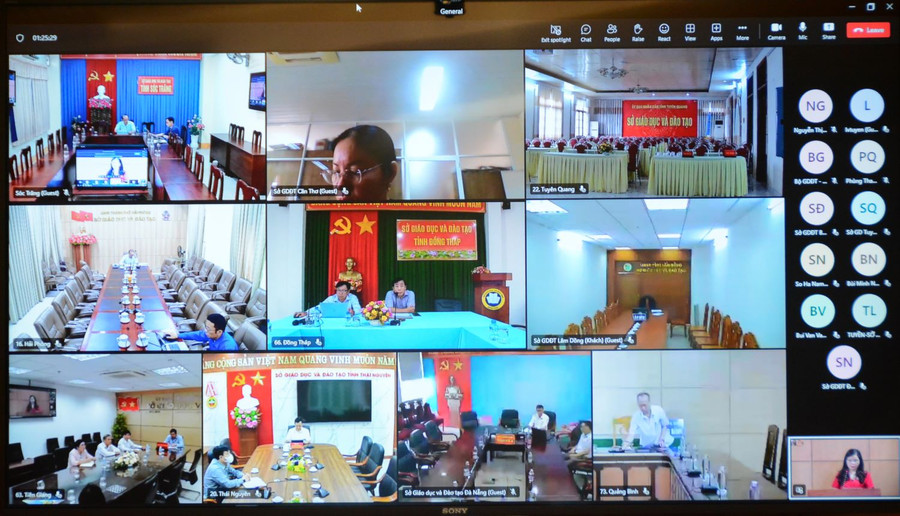 Tọa đàm kết nối kết nối trực tuyến đến 19 sở GD&amp;ĐT.