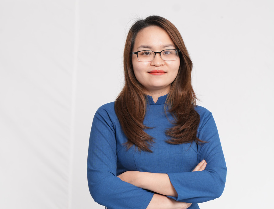 Cô Phạm Thị Việt Chinh, giáo viên Trường THPT Ban Mai (Hà Đông, Hà Nội).