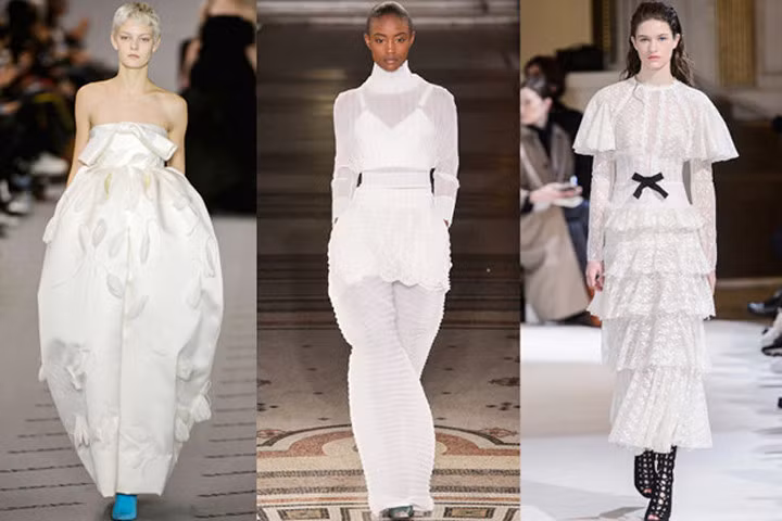 Cảm hứng váy cưới lãng mạn từ sàn diễn thời trang 2017