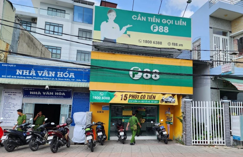 Công an TP. Cần Thơ kiểm tra các địa điểm kinh doanh của Công ty F88.