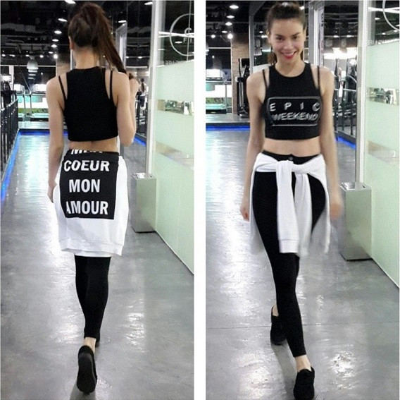 Hà Tăng, Hà Hồ, Kỳ Duyên tập gym cũng khiến người nhìn... bỏng mắt ảnh 7 ha tang, ha ho, ky duyen sexy bong mat o phong tap - 7