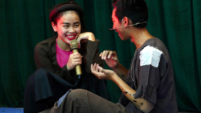 Sử dụng phương pháp đóng vai trong dạy học môn Ngữ văn. Ảnh: ITN