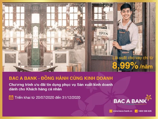 Chương trình cho vay ưu đãi của BAC A BANK hỗ trợ khách hàng cá nhân sau dịch Covid-19.