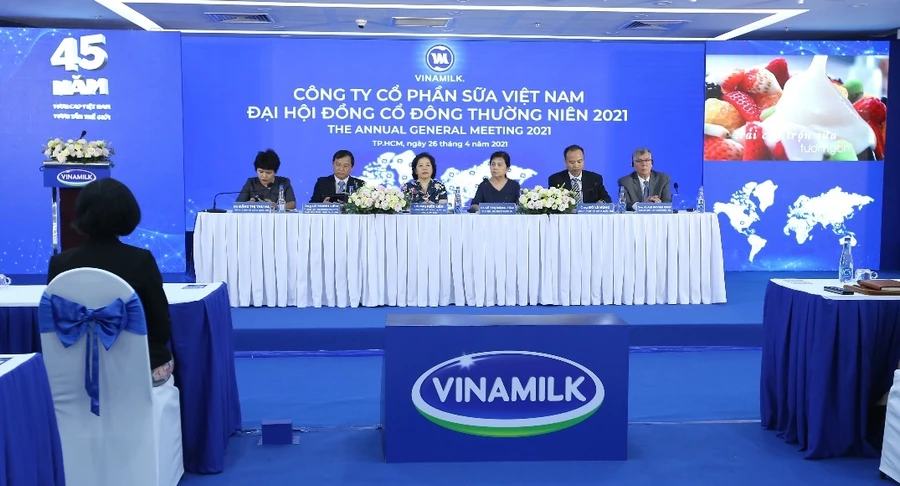 Toàn cảnh Đại hội đồng cổ đông Vinamilk 2021.