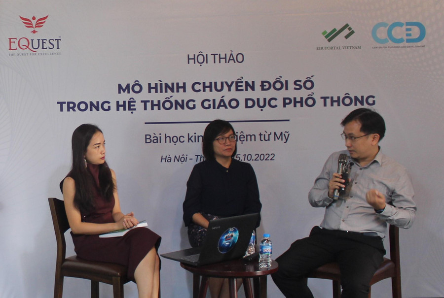 Các khách mời chia sẻ tại hội thảo. Các khách mời chia sẻ tại hội thảo.