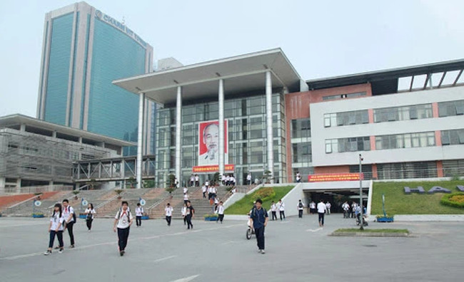 Trường THPT chuyên Hà Nội - Amsterdam. Ảnh: ITN. Trường THPT chuyên Hà Nội - Amsterdam. Ảnh: ITN.