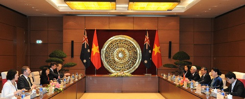 Hội đàm song phương giữa Chủ tịch Quốc hội Việt Nam và Chủ tịch Thượng viện Australia, ngày 21/1/2019