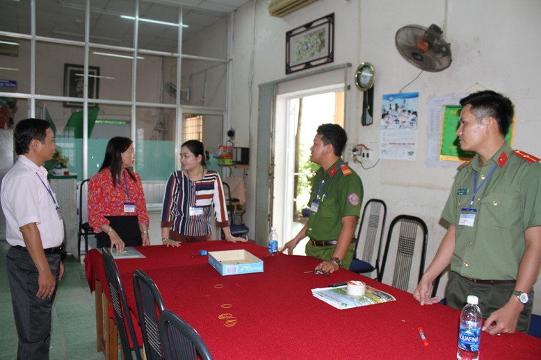 Lực lượng công an túc trực 24/24 tại phòng chứa đề thi và bài thi