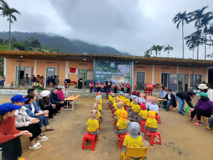 Khánh thành công trình trường học tại Tắk Pổ.