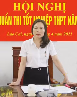 Giám đốc Sở GD&amp;ĐT Lào Cai - Dương Bích Nguyệt. Ảnh: NVCC