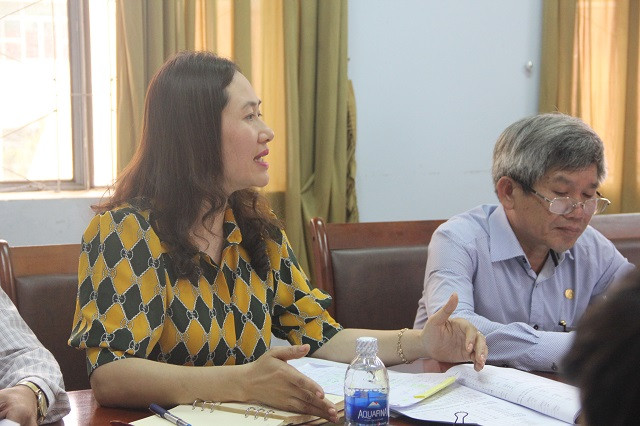 Bà Ngô Thị Minh Trinh, Phó Chủ tịch UBND huyện Krông Pắk chia sẻ tại buổi làm việc