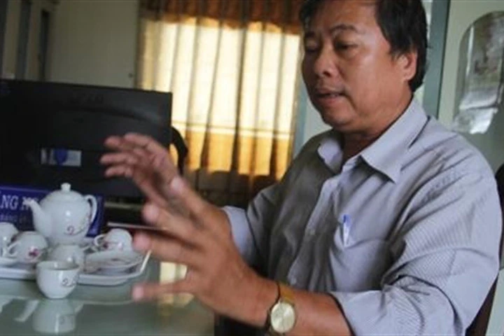 Ông Đặng Ngọc Dũng - Bí thư thị trấn Ái Nghĩa, huyện Đại Lộc, tỉnh Quảng Nam. Ảnh C.T