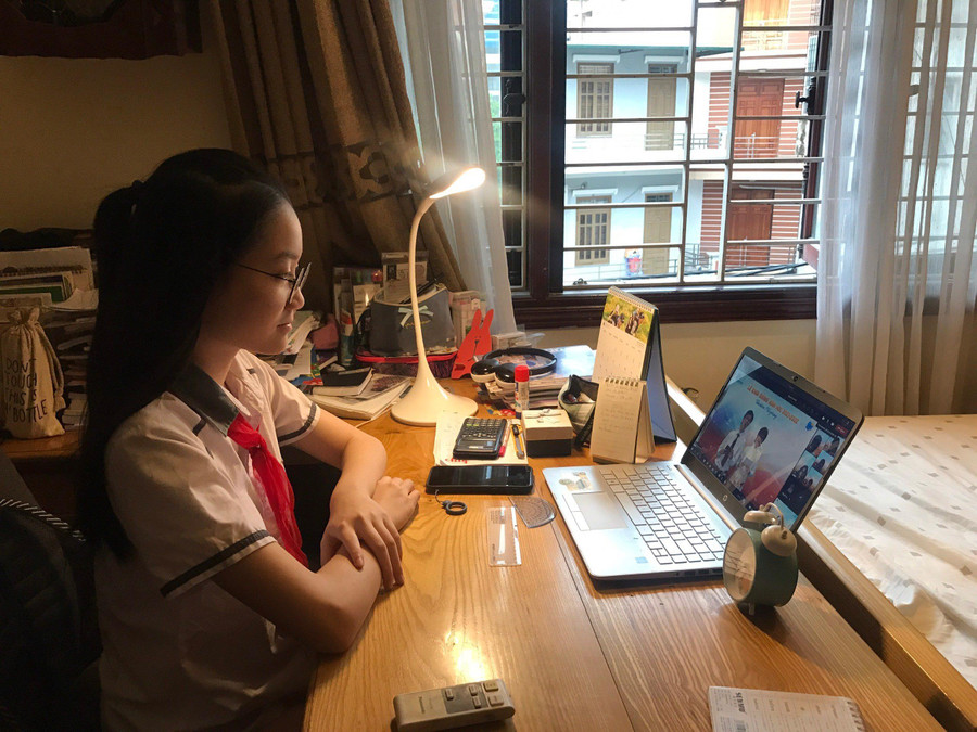 Dạy học trực tuyến giúp duy trì việc học trong điều kiện dịch bệnh.