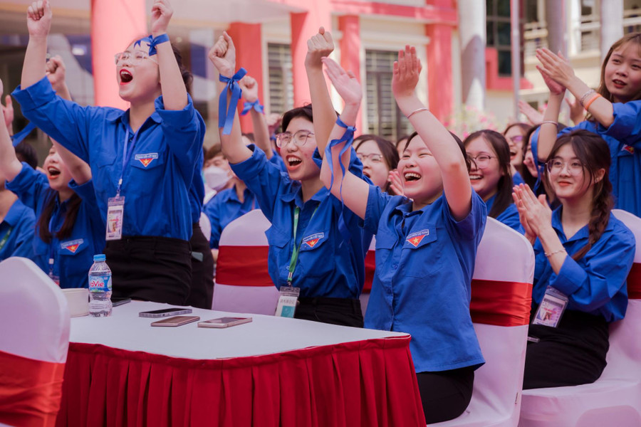 Sinh viên Trường ĐH Khoa học Xã hội và Nhân văn (ĐH Quốc gia Hà Nội). Ảnh: NTCC