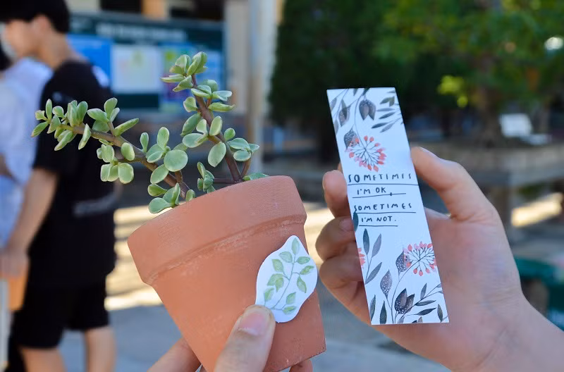 Phế liệu, giấy vụn đổi về những chậu cây được tạo hình thú vị.