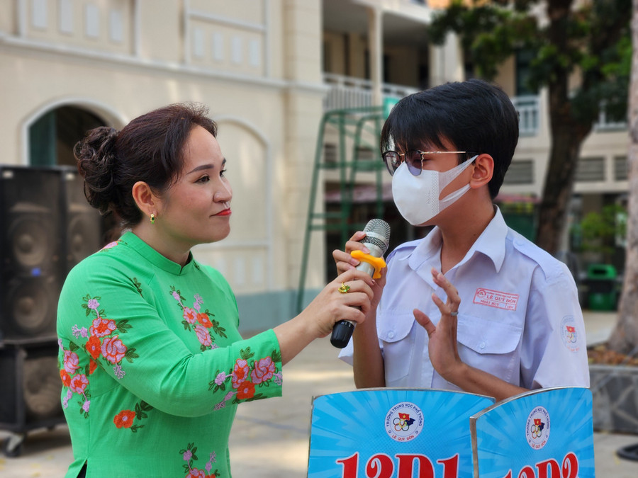 Nhật Huy – 12D4 Trường THPT Lê Quý Đôn chia sẻ về việc sẽ chọn ngành, nghề theo năng lực chứ không chọn theo đam mê.