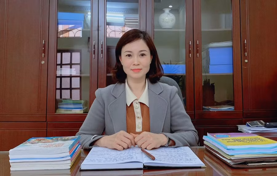 Bà Nguyễn Thị Thanh Thảo - Phó Trưởng phòng GD&amp;ĐT huyện Ý Yên (Nam Định). Ảnh NVCC