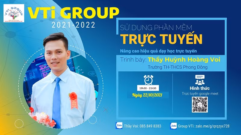 Thầy Huỳnh Hoàng Voi, Trưởng nhóm VTi-Group. 