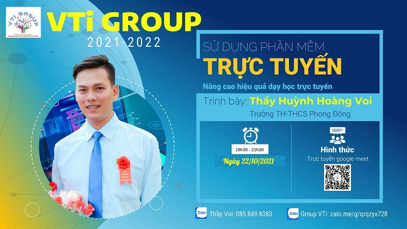 Thầy Huỳnh Hoàng Voi, Trưởng nhóm VTi-Group. 