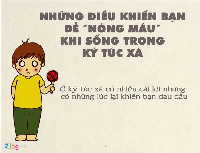 Những điều khiến bạn "nổi giận" khi sống trong ký túc xá