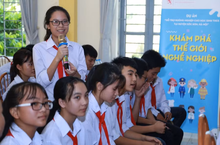 Hướng nghiệp giúp học sinh THCS có thể định hình bản thân và bước đầu có những định hướng phù hợp cho tương lai. Ảnh minh họa: INT