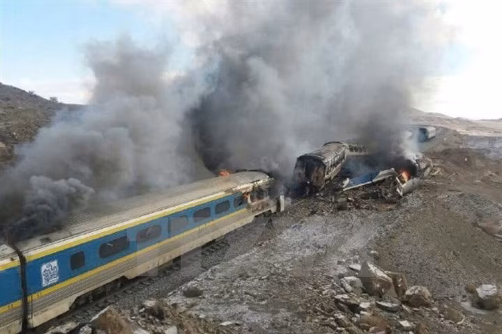 Hiện trường vụ tai nạn. Nguồn: EPA/TTXVN