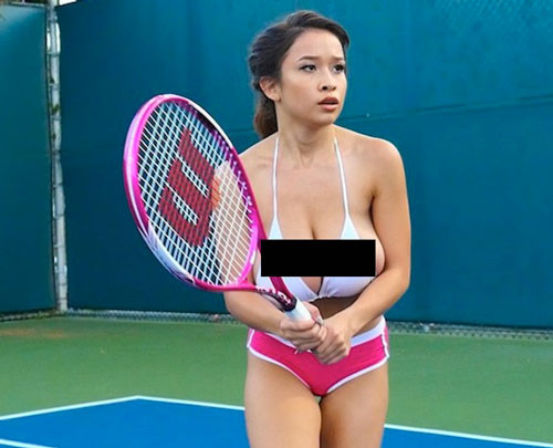 my nhan choi tennis khoe nguc khung khien cu dan mang “dien dao” hinh anh 2